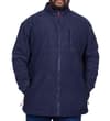 Thumbnail Bigdude navy fleece jacket front view on model.