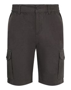 Bigdude Elasticated Waist Cargo Shorts Charcoal