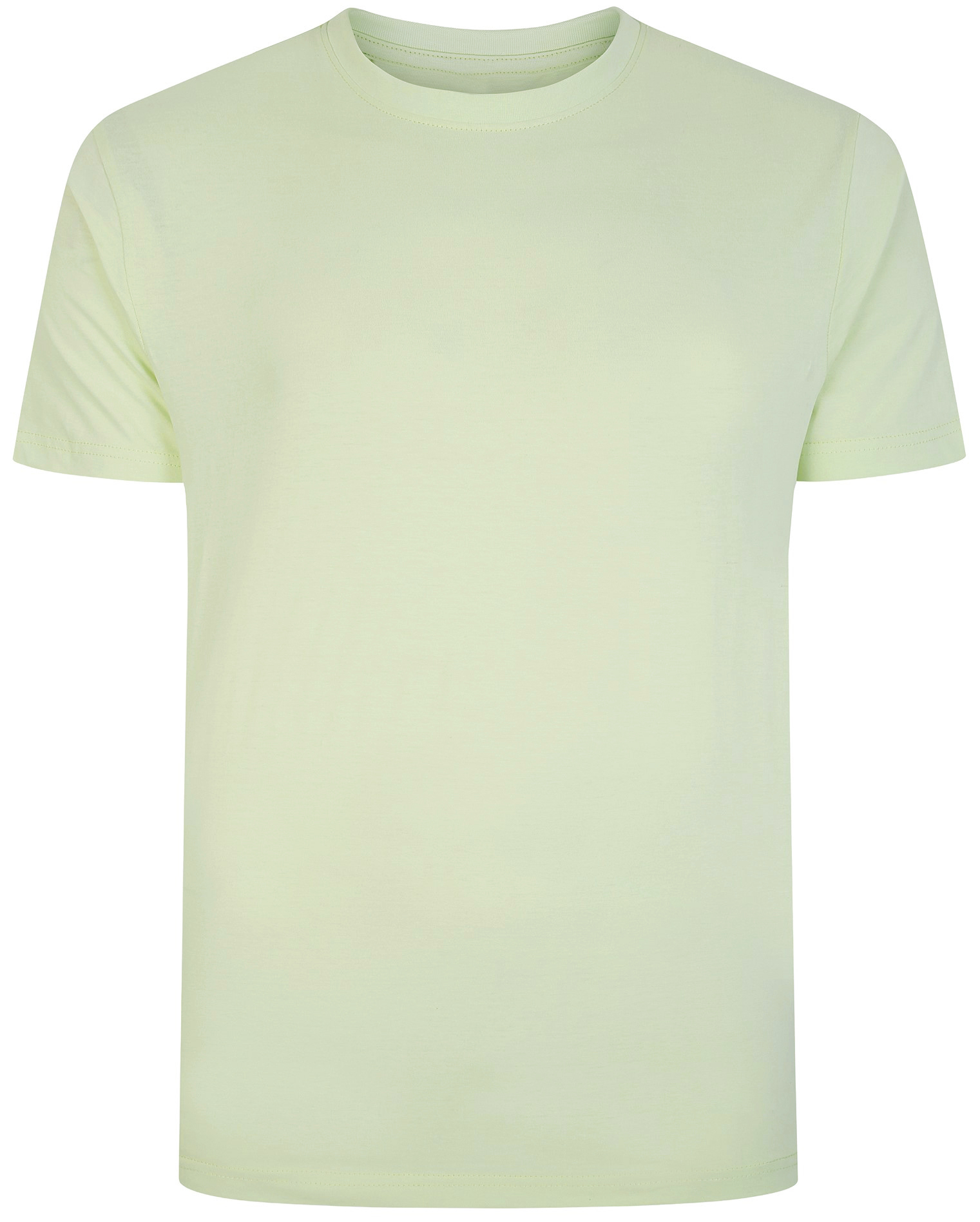 Bigdude Plain Crew Neck T-Shirt Lime Green | BigDude