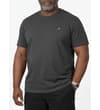 Thumbnail Charcoal logo T-shirt worn from front.
