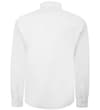 Thumbnail White long sleeve button-up shirt, back view.