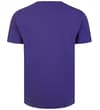 Thumbnail Purple crew neck T-shirt, back view.