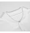 Thumbnail Close-up of white polo collar and button placket.