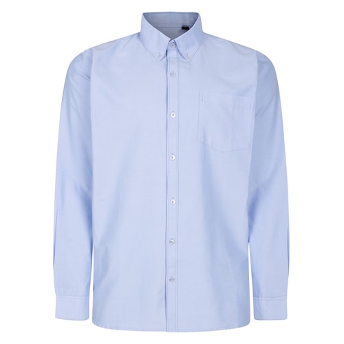 Bigdude Oxford Long Sleeve Shirt Blue