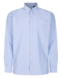 Bigdude Oxford Long Sleeve Shirt Blue
