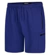 Thumbnail Front view of midnight blue utility fleece shorts.