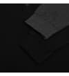 Thumbnail Close-up of black and charcoal polo cuffs and placket.