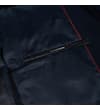Thumbnail Inside view of the navy jacket with satin lining and pocket.