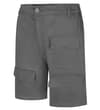 Thumbnail Three-quarter front view of charcoal utility shorts.
