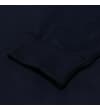 Thumbnail Close-up of the navy polo sleeve cuff.