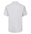 Thumbnail Back view of light grey short sleeve Oxford shirt.