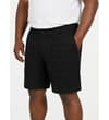Thumbnail Black utility shorts shown worn, front angled view.