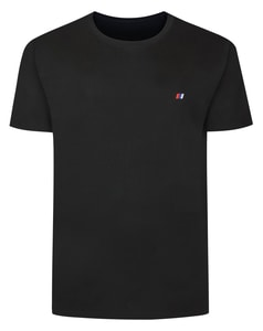 Bigdude Embroidered Logo T-Shirt Black Tall