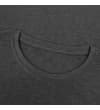 Thumbnail Close-up of dark charcoal heather crew neckline.