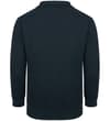 Thumbnail Back view of navy funnel neck sweatshirt.