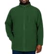 Thumbnail Dark green fleece jacket front view on model.