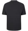 Thumbnail Dark charcoal polo shirt, back view.