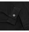 Thumbnail Black jacket cuff close-up with button fastening.