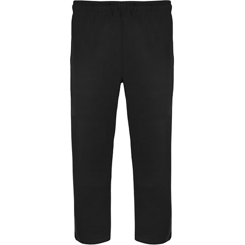 Black pajama bottoms, alternate front product view.