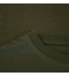 Thumbnail Close-up of olive crew neck collar on the T-shirt.