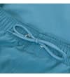 Thumbnail Close-up of drawstring waistband on petrol blue swim shorts.