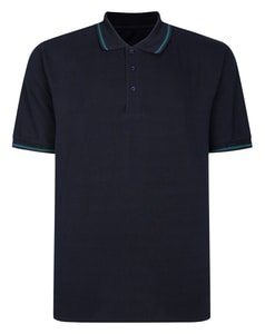 Bigdude Tipped Polo Shirt Navy