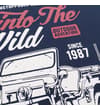 Thumbnail Close-up of the front print with jeep and slogan text.