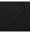 Thumbnail Black polo shirt short sleeve and placket detail.