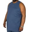 Thumbnail Denim marl tank top shown on model, front view.