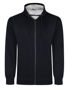 Bigdude Sherpa Lined Zip Hoody Navy