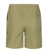 Thumbnail Khaki cargo swim shorts, back view with pocket detail.