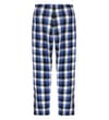 Thumbnail Blue, white and black check PJ pants, back view.