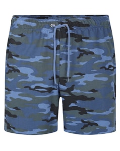 Bigdude Camo Loop Back Shorts Navy