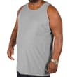 Thumbnail Grey plain tank top shown on model, angled front view.