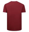 Thumbnail Maroon plain T-shirt, back view.