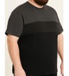 Thumbnail Model wearing the T-shirt in angled front view.