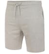 Thumbnail Grey marl jogger shorts angled front view with pocket.