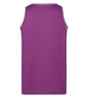 Thumbnail Deep purple basketball tank top, back view.