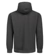 Thumbnail Charcoal diamond textured zip-up hoody, back view.