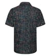 Thumbnail Back view of multicolour printed short sleeve shirt.