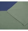 Thumbnail Close-up of sage green sleeve and panel seam detail.