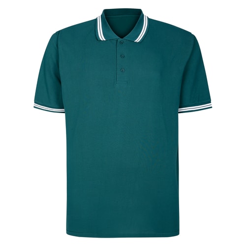 Bigdude Tipped Polo Shirt Green Tall