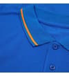 Thumbnail Collar and placket close-up with orange tipping.