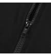 Thumbnail Close-up of black front zipper on hoodie.