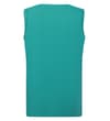 Thumbnail Teal sleeveless T-shirt shown from the back.