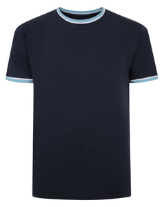 Bigdude Contrast Tipped T-Shirt Navy