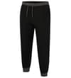 Thumbnail Black contrast sweatpants shown from a slight front angle.