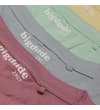 Thumbnail Close-up of inner neck labels on the four T-shirts.