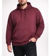 Thumbnail Burgundy pullover hoody shown on model from the front.