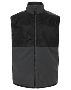 Bigdude Nylon Polar Fleece Gilet Black/Charcoal